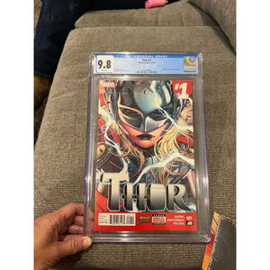 Unisex Marvel Comics Thor #1 CGC 9.8 Graded Comic Print One Size Multi-color